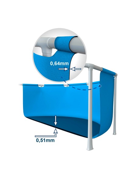 Piscina redonda desmontável 549 cm Design em madeira INTEX | Intex.pt