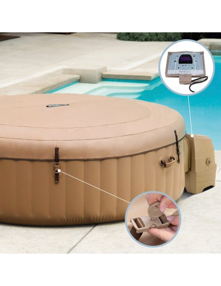 Spas INTEX - Spa inflável Bubbles bege 4 lugares | Intex.pt