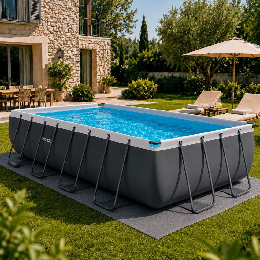 Piscina retangular elevada Ultra XTR de 5,5 metros | INTEX