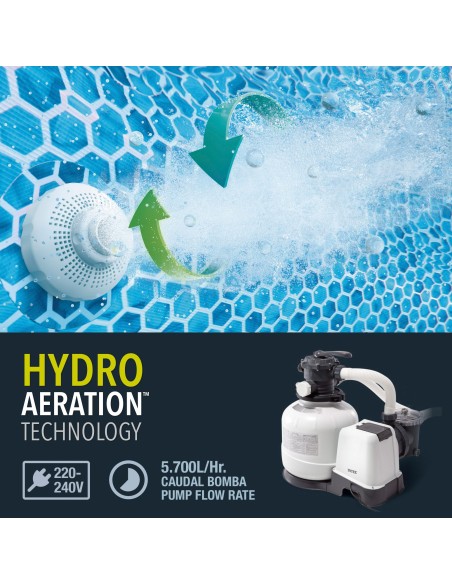 Piscina retangular elevada Ultra XTR de 5,5 metros | INTEX