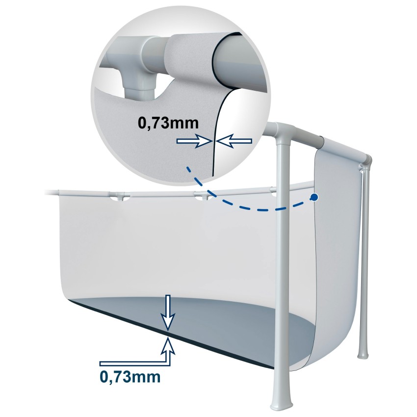 Piscina retangular elevada Ultra XTR de 5,5 metros | INTEX