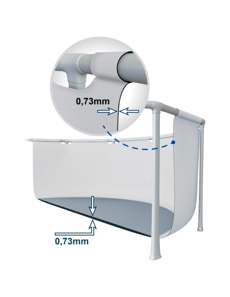 Piscina retangular elevada Ultra XTR de 5,5 metros | INTEX
