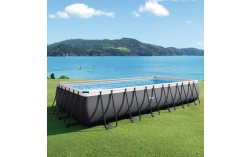 Piscina retangular removível Ultra XTR Frame de 5,5 metros com purificador