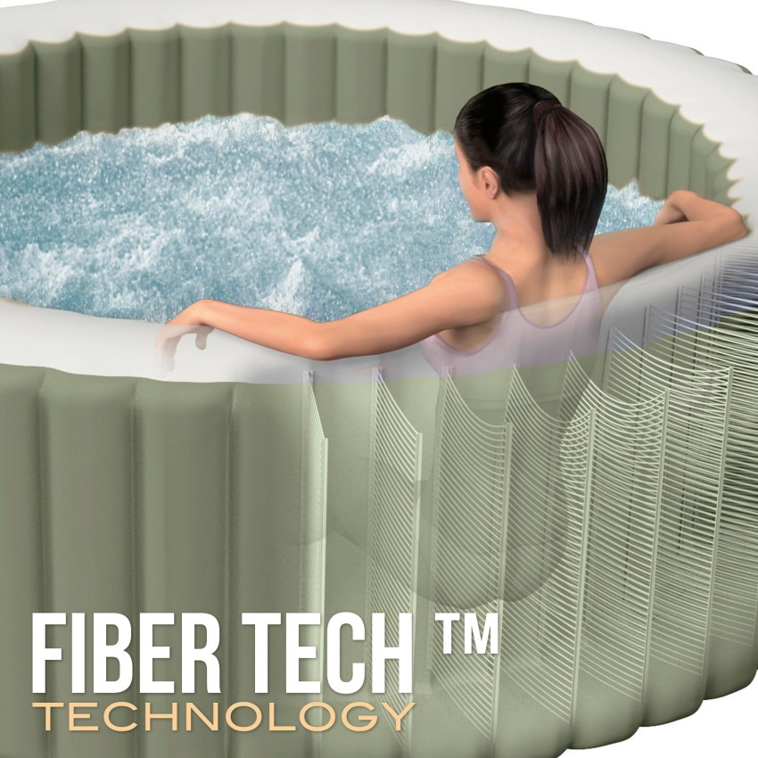Spa inflável PureSpa Bubbles Verde Oliva para 4 pessoas | INTEX