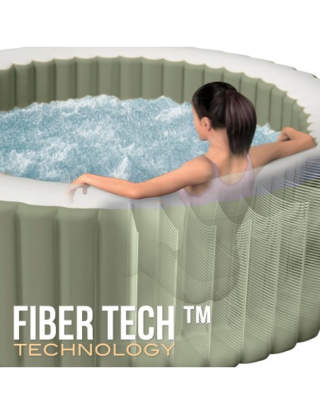 Spa inflável PureSpa Bubbles Verde Oliva para 4 pessoas | INTEX