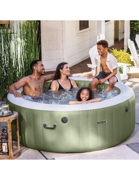 Spa inflável PureSpa Bubbles Verde Oliva para 4 pessoas | INTEX