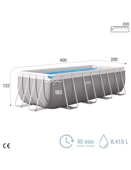 Piscina retangular INTEX - Piscinas com depuradora | Intex.pt
