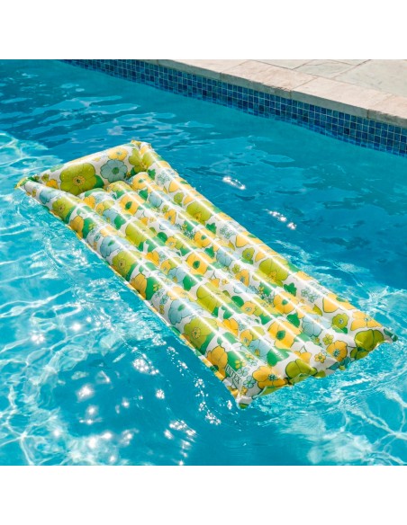 Colchão inflável floral 170x53 cm 60º aniversário | INTEX