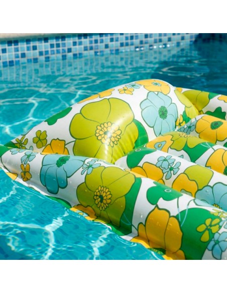 Colchão inflável floral 170x53 cm 60º aniversário | INTEX
