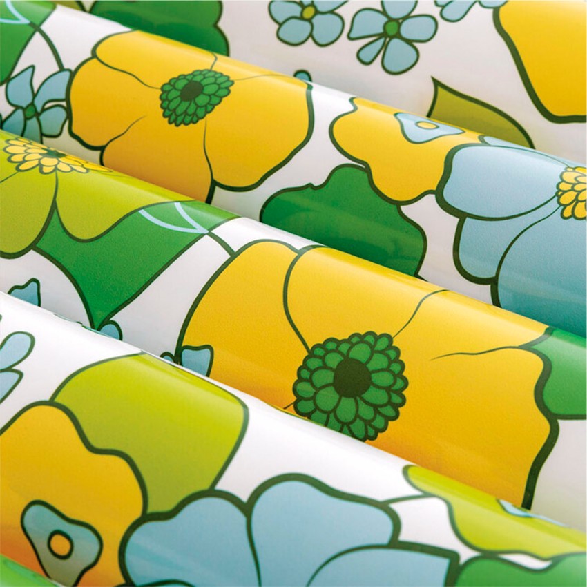 Colchão inflável floral 170x53 cm 60º aniversário | INTEX