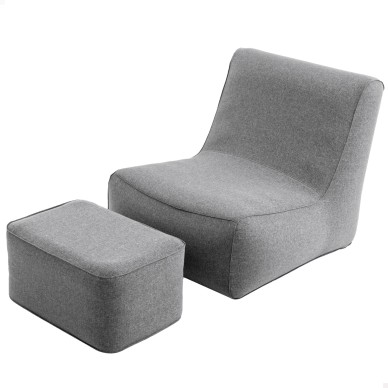 Poltrona inflável individual cinza | INTEX