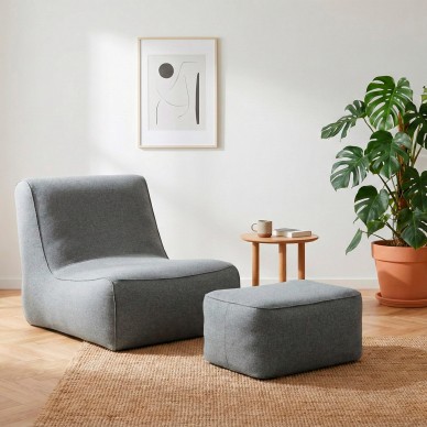 Poltrona inflável individual cinza | INTEX 2