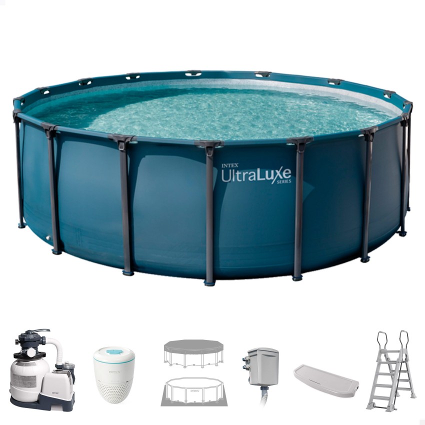 Piscina desmontável D549x132 cm, sistema de filtragem | INTEX