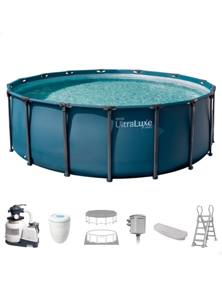 Piscina desmontável D549x132 cm, sistema de filtragem | INTEX
