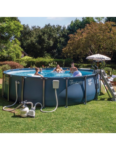 Piscina desmontável D549x132 cm, sistema de filtragem | INTEX