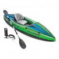 kayak insuflável intex challenger k1 & 1 remo - 274x76x33 cm